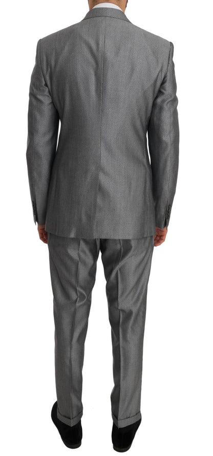 Schwarzer Stretch Crystal Bee Slim Fit Anzug
