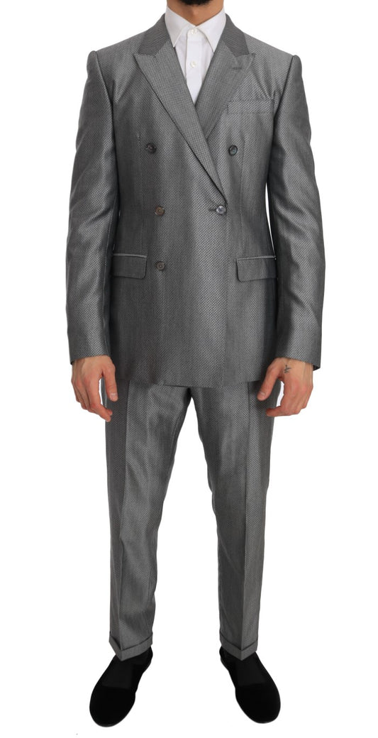 Schwarzer Stretch Crystal Bee Slim Fit Anzug