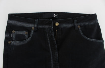 Blaue Baumwoll Stretch Baggy Relax Jeans