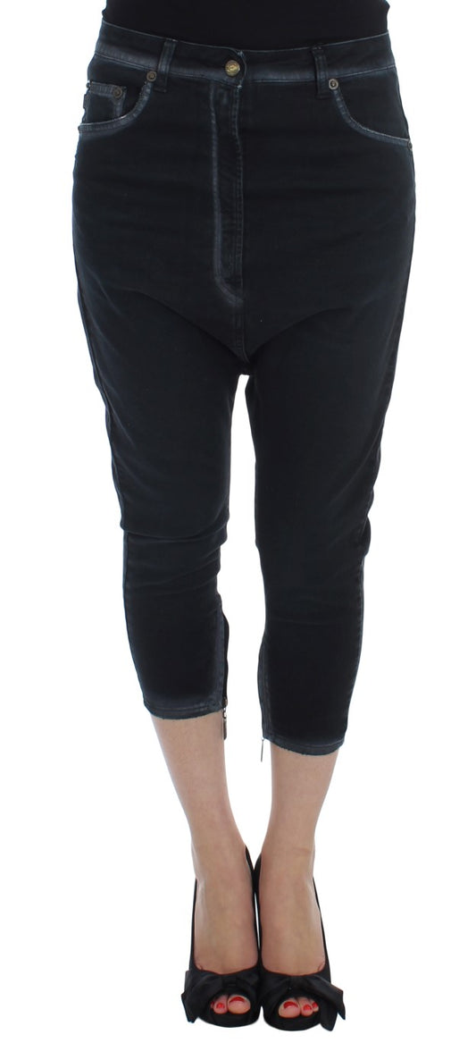 Blaue Baumwoll Stretch Baggy Relax Jeans
