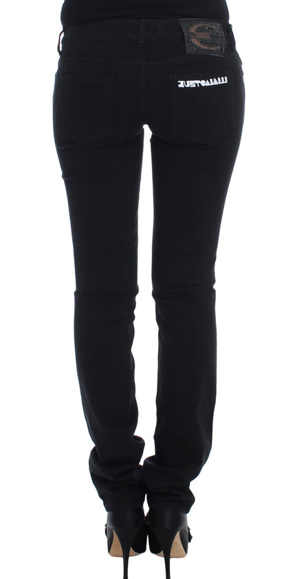 Schwarze Cotton Stretch Slim Skinny Fit Jeans