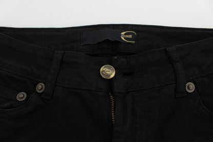 Schwarze Cotton Stretch Slim Skinny Fit Jeans
