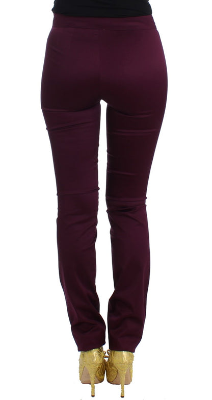 Lila Slim Fit Hose