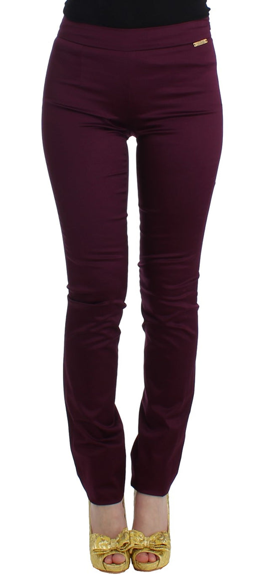 Lila Slim Fit Hose
