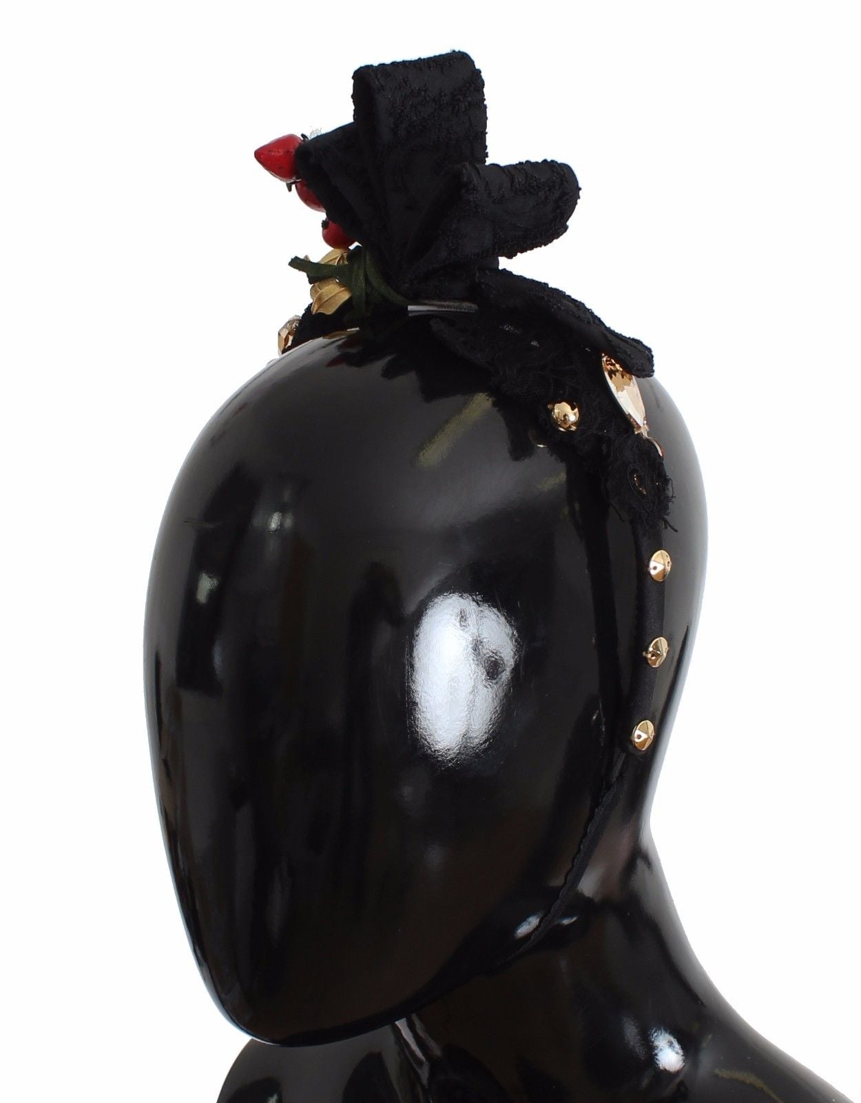 Diadem Stirnband Tiara Beere Frucht Kristall Schleife Haar
