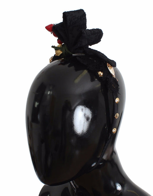Diadem Stirnband Tiara Beere Frucht Kristall Schleife Haar