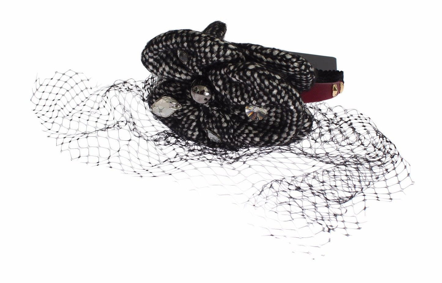 Diadem Stirnband Tiara Schwarz Floral Fascinator Haar Gold