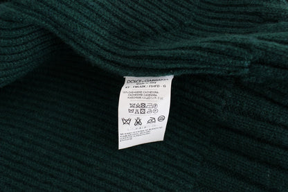 Grüner Strick-Cardigan aus Kaschmir