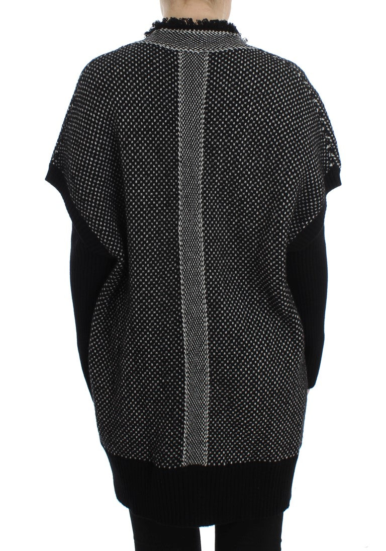 Graue Strickjacke aus Kaschmir