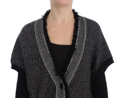 Graue Strickjacke aus Kaschmir
