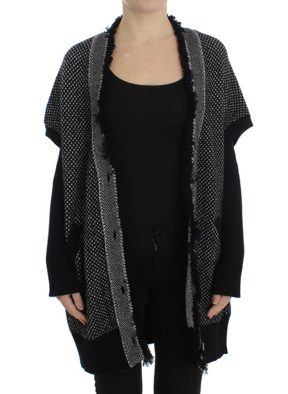 Graue Strickjacke aus Kaschmir