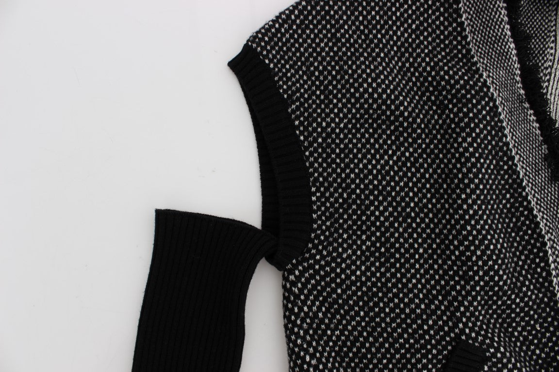 Graue Strickjacke aus Kaschmir