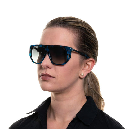 Blaue Frauen Sonnenbrille
