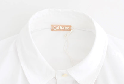 Weißes Baumwollshirt Top