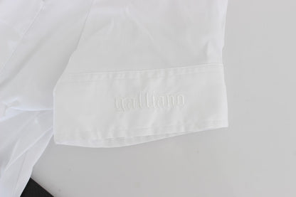 Weißes Baumwollshirt Top