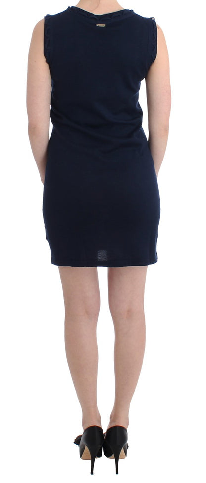 Blaues Kleid aus Baumwolljersey