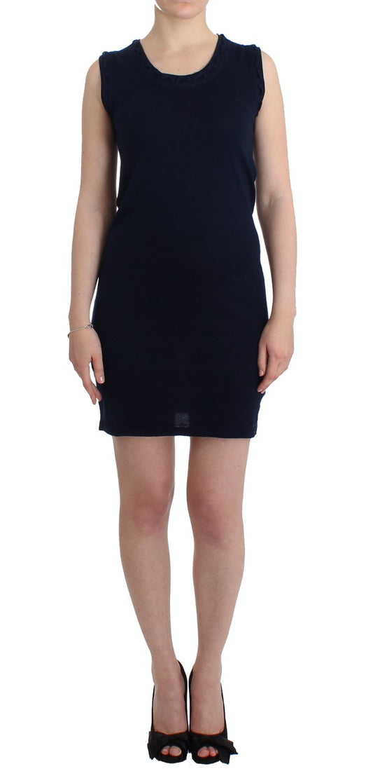 Blaues Kleid aus Baumwolljersey