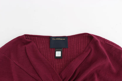 Lila Wollstrickpullover