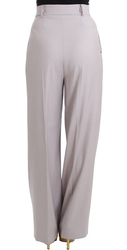 Graue Hose mit hoher Taille
