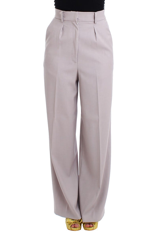 Graue Hose mit hoher Taille