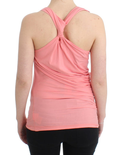 Rosa Baumwoll-Tanktop