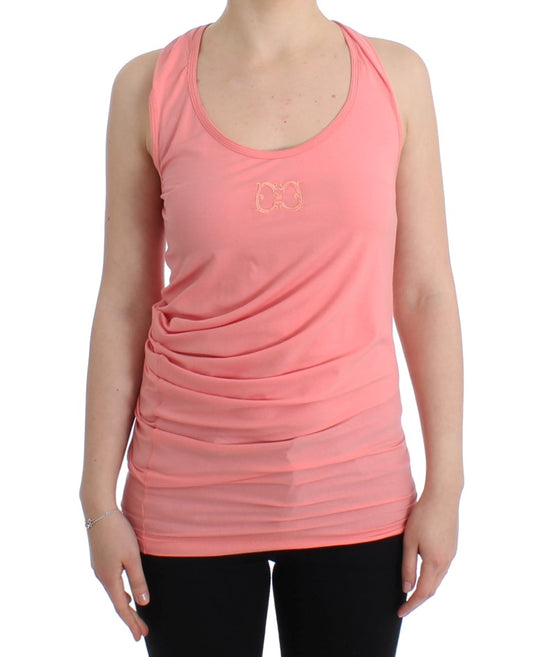 Rosa Baumwoll-Tanktop