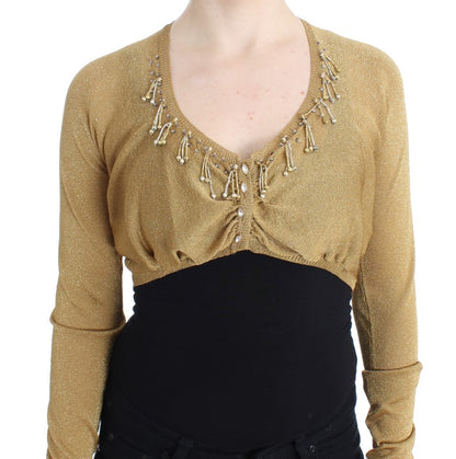 Goldfarbener Shrug mit Verzierungen