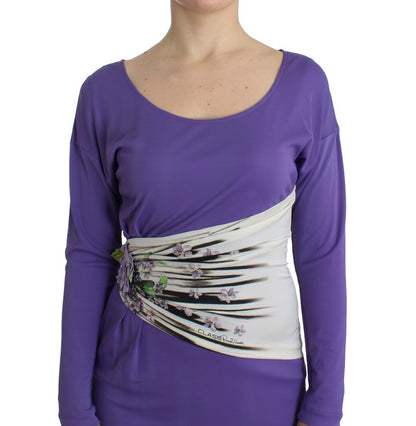 Lila langärmeliges Kleid
