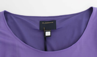 Lila langärmeliges Kleid
