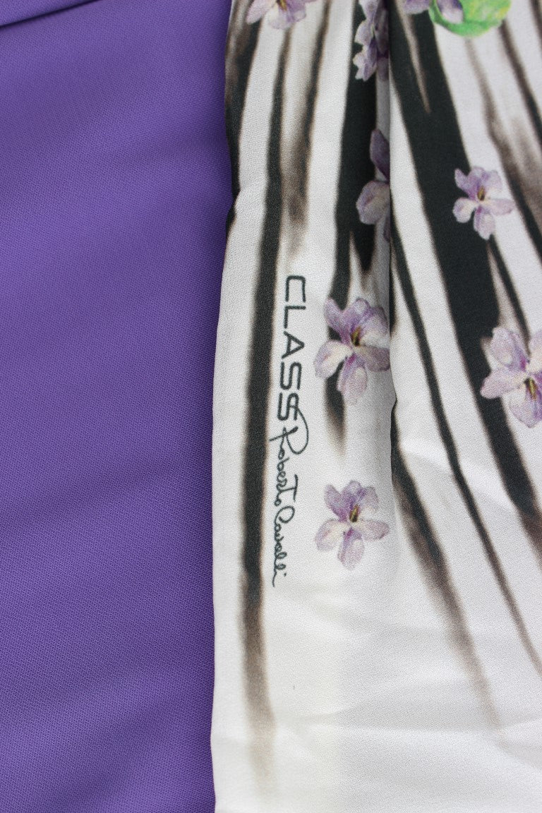 Lila langärmeliges Kleid
