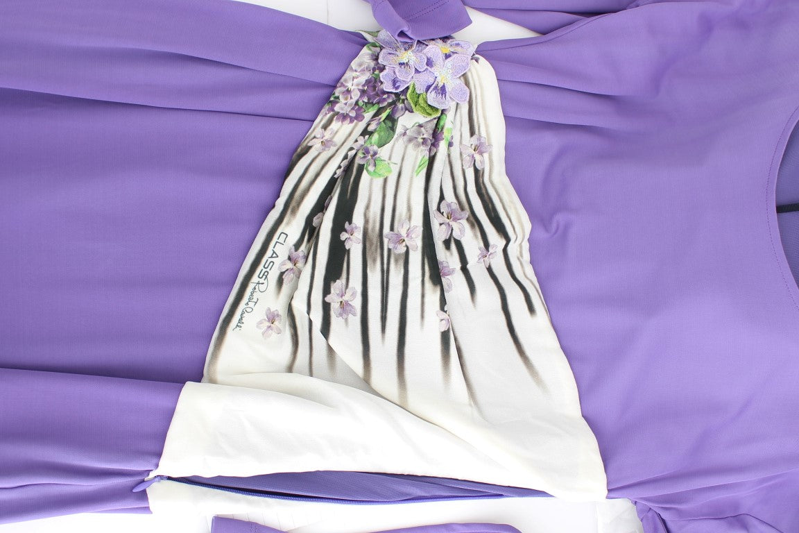 Lila langärmeliges Kleid