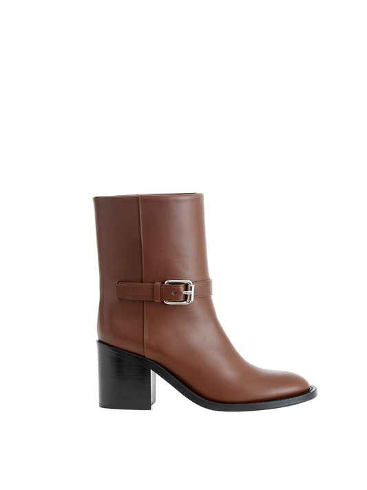 Braune Lederstiefeletten