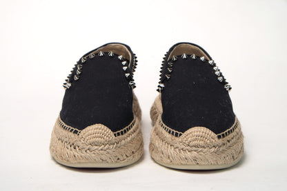 Obscur Schwarz Plateau Espadrille Espadrille Schuhe