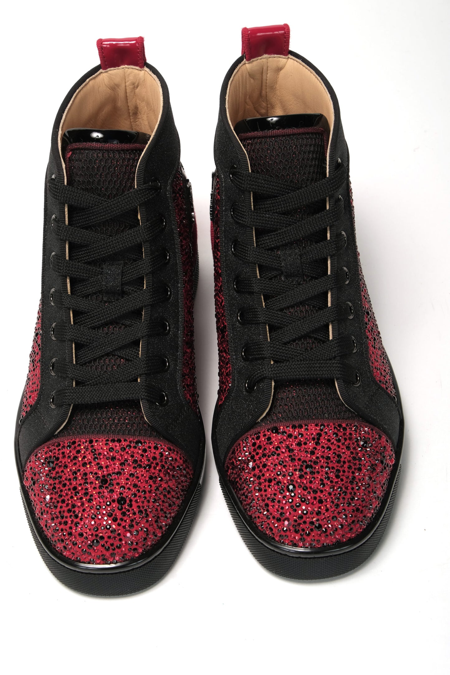Rot Schwarz Louis Junior Spikes Sneaker Schuhe