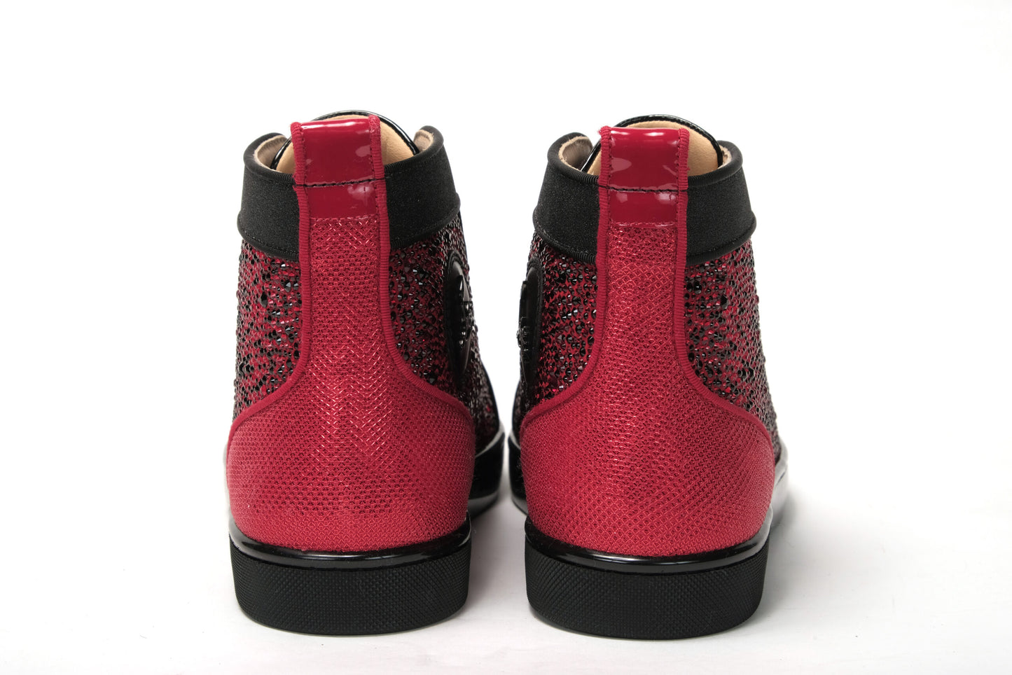 Rot Schwarz Louis Junior Spikes Sneaker Schuhe