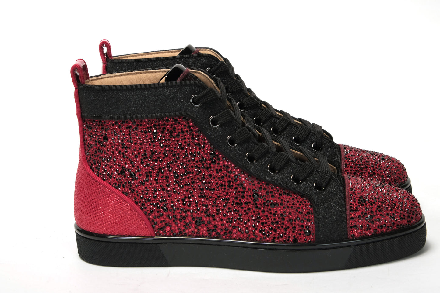 Rot Schwarz Louis Junior Spikes Sneaker Schuhe