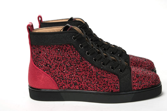 Rot Schwarz Louis Junior Spikes Sneaker Schuhe