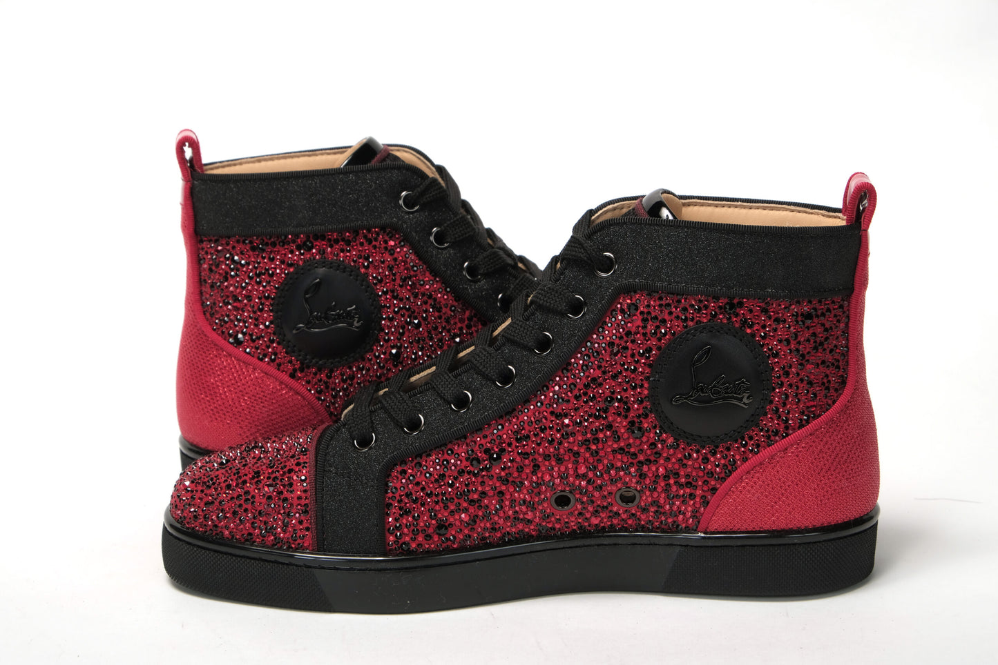 Rot Schwarz Louis Junior Spikes Sneaker Schuhe