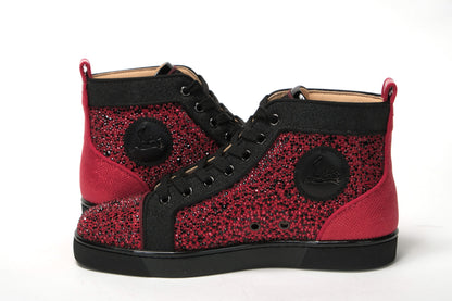 Rot Schwarz Louis Junior Spikes Sneaker Schuhe