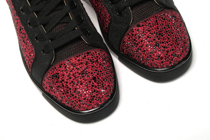 Rot Schwarz Louis Junior Spikes Sneaker Schuhe