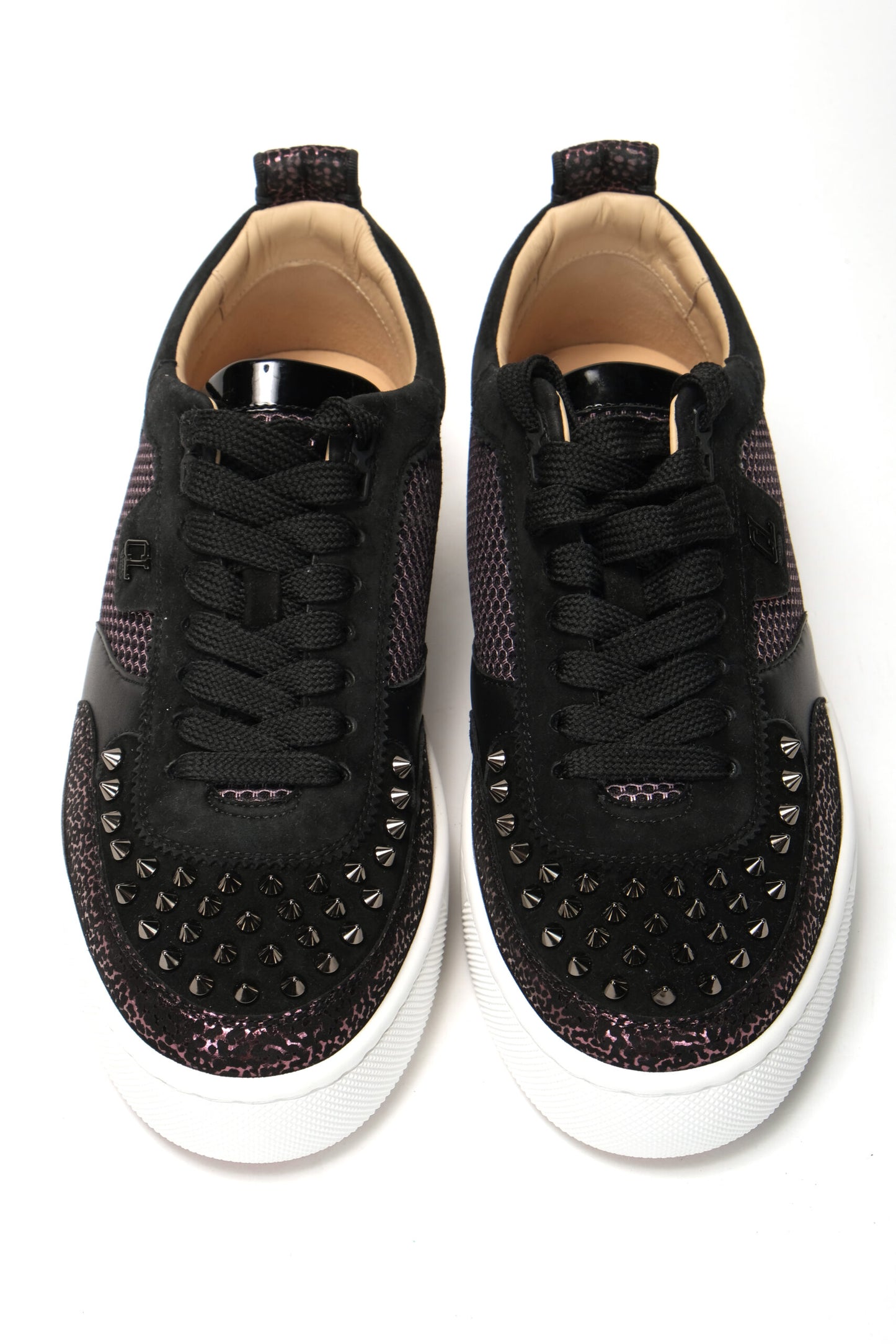 Version Schwarz Happy Rui Spikes Flache Schuhe