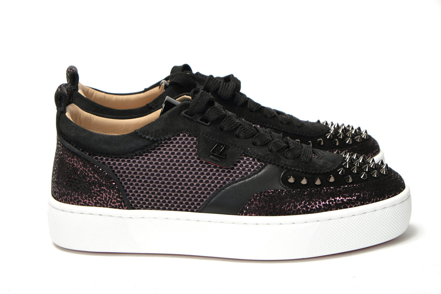 Version Schwarz Happy Rui Spikes Flache Schuhe