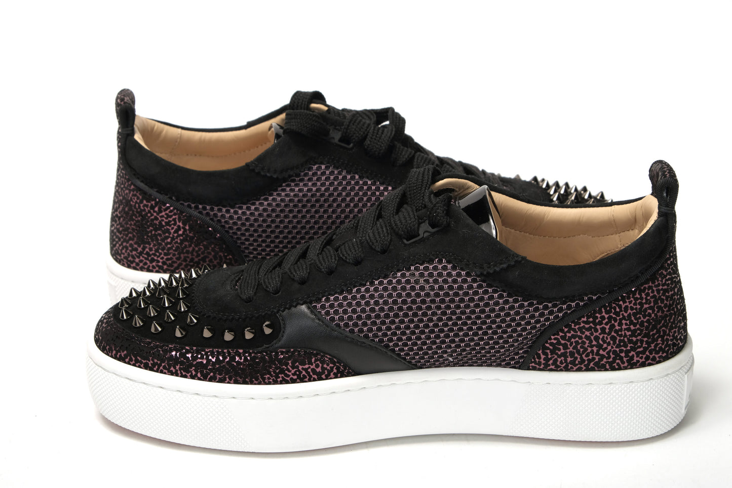 Version Schwarz Happy Rui Spikes Flache Schuhe