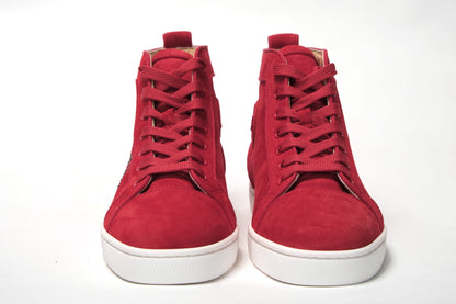Loubi Rote Version Marine Louis Strass Flache Schuhe