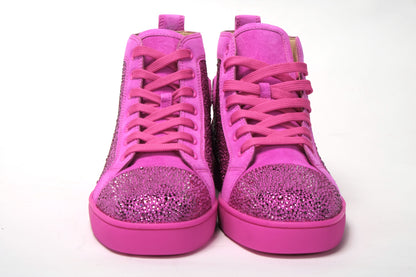 Diva Hot Pink Louis Flache Veau Schuhe