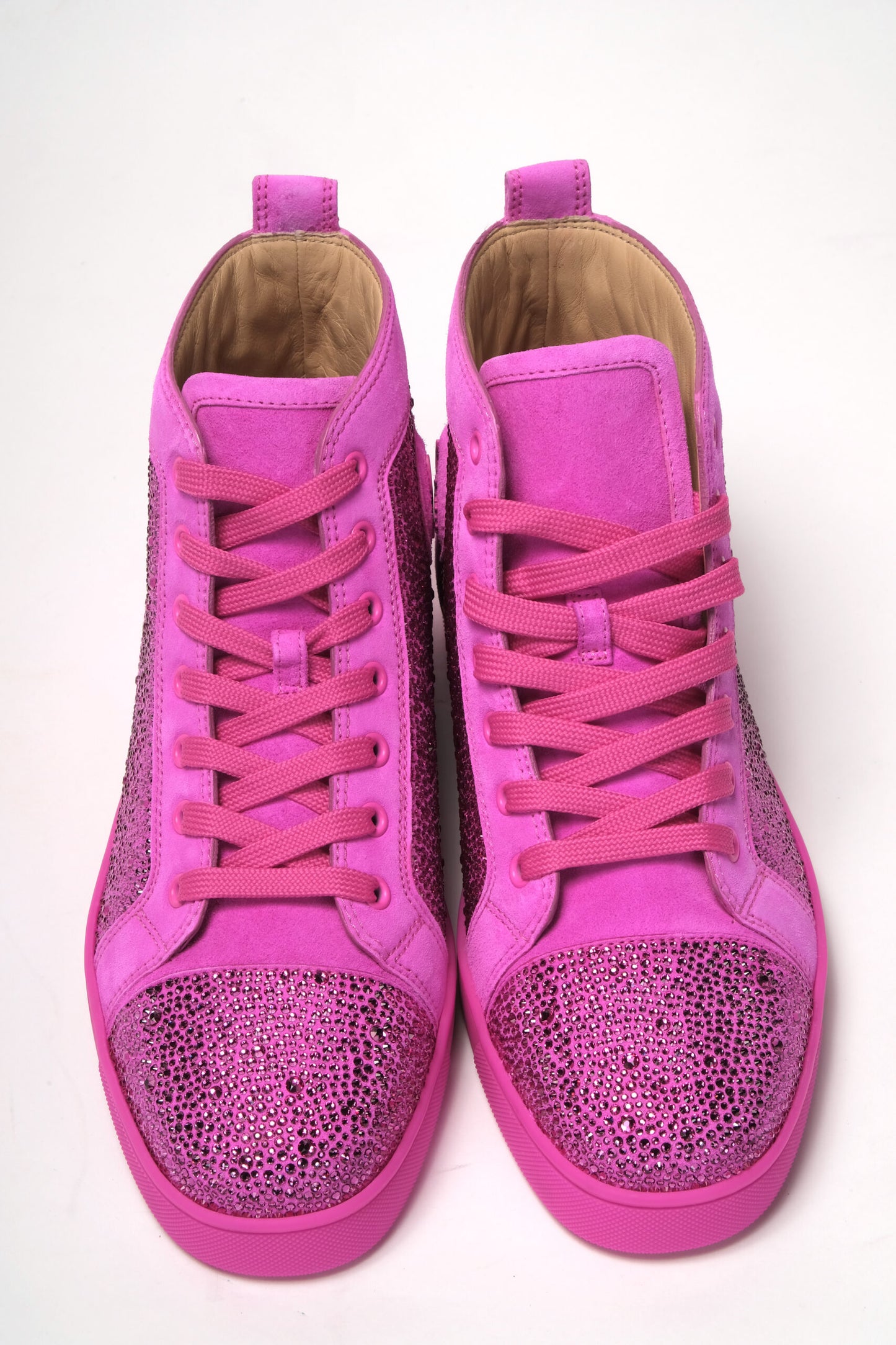 Diva Hot Pink Louis Flache Veau Schuhe