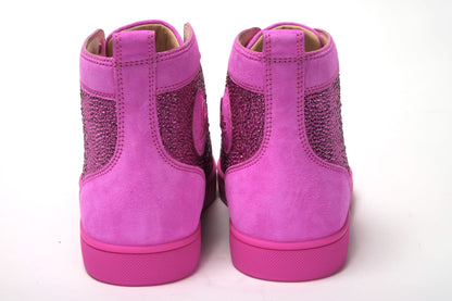 Diva Hot Pink Louis Flache Veau Schuhe