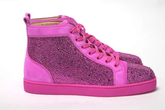 Diva Hot Pink Louis Flache Veau Schuhe