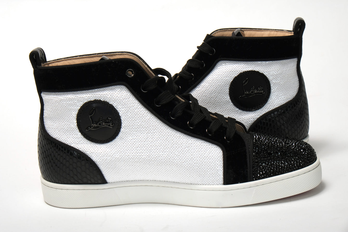 Weiß/Schwarz Version Dedilouis Flache Schuhe