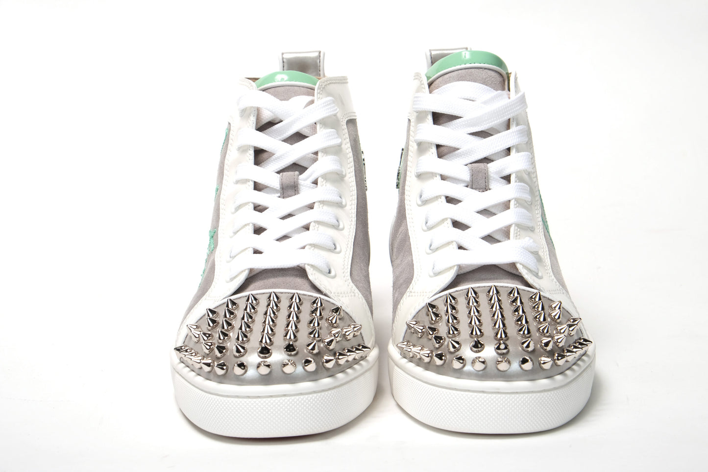 Multicolor Version Marine Lou Spikes Flache Schuhe